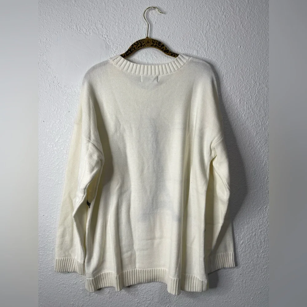 KARL LAGERFELD Eiffel Tower Paris Sweater Size Large NWT - Picture 2 of 5